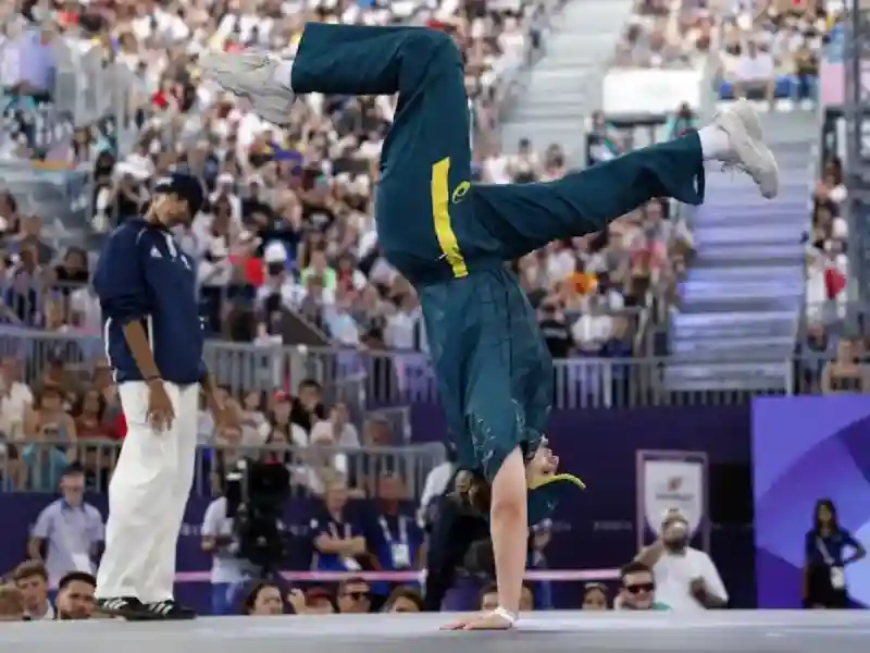 Australian breakdancer Rachael "Raygun" Gunn at Paris Olympics 2024