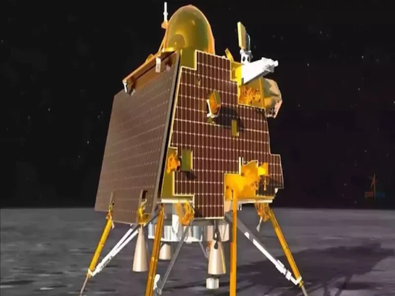 Chandrayaan-3 Lander On The Moon.