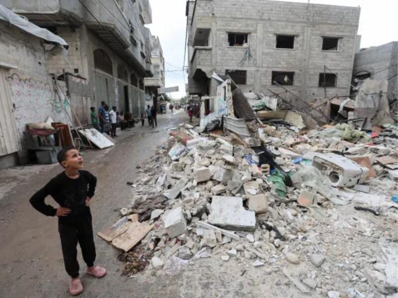 This Building Was Hit By An Israeli Strike That, According To Hamas And A Lebanese Security Source, Killed Saeed Atallah Ali