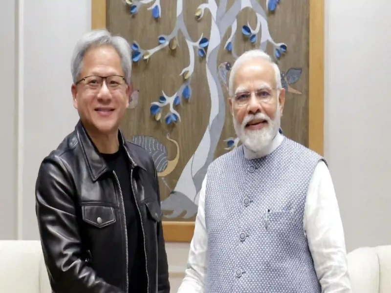 Jensen Huang And Pm Modi