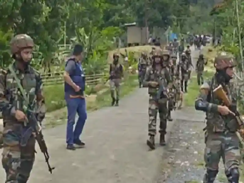 Forces destroyed 5 bunkers, 2 barracks, and 1 washroom in Kangpokpi district.