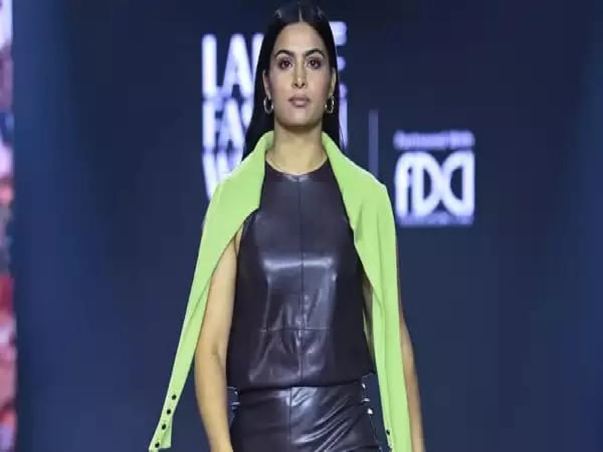 Manu Bhaker Walks The Ramp At Lakme Fashion Week 2024.