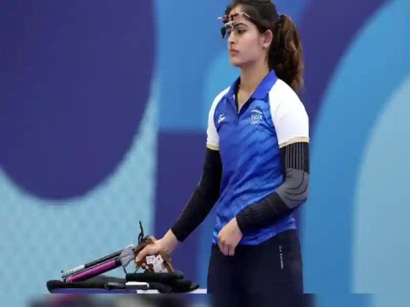 Manu Bhaker in action