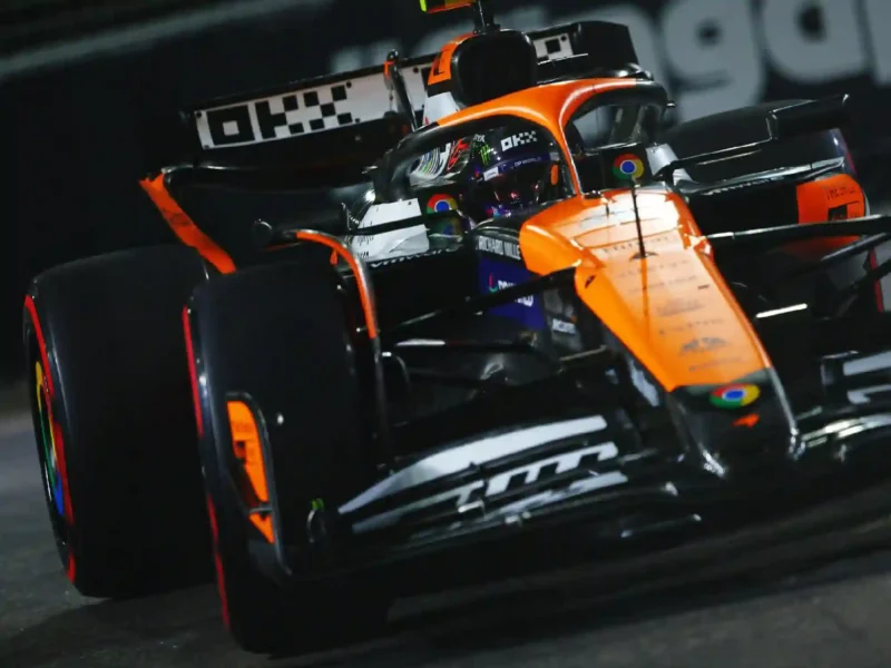 Mclaren'S Driver Lando Norris During The Qualifying Session Ahead Of The F1 Singapore Grand Prix.