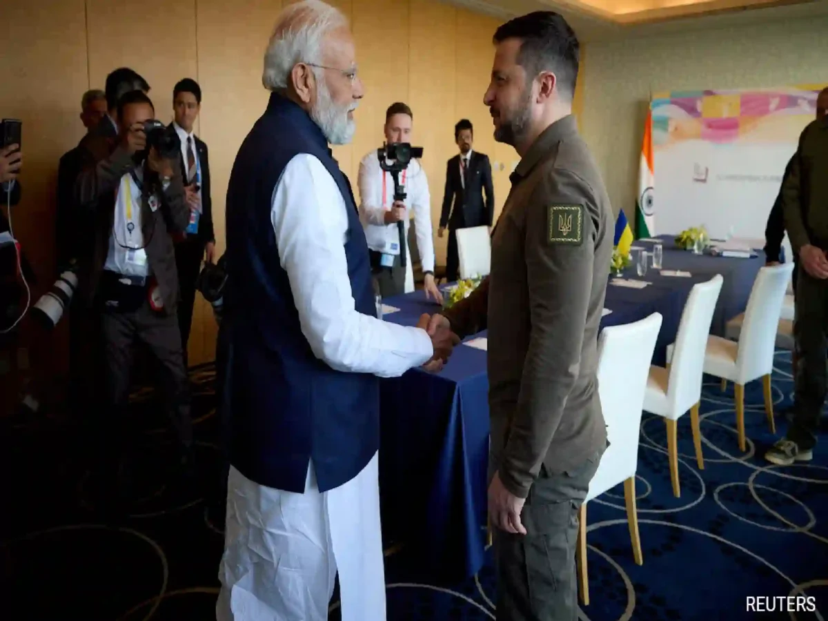 Pm Narendra Modi And Ukrainian Pm Volodymyr Zelensky