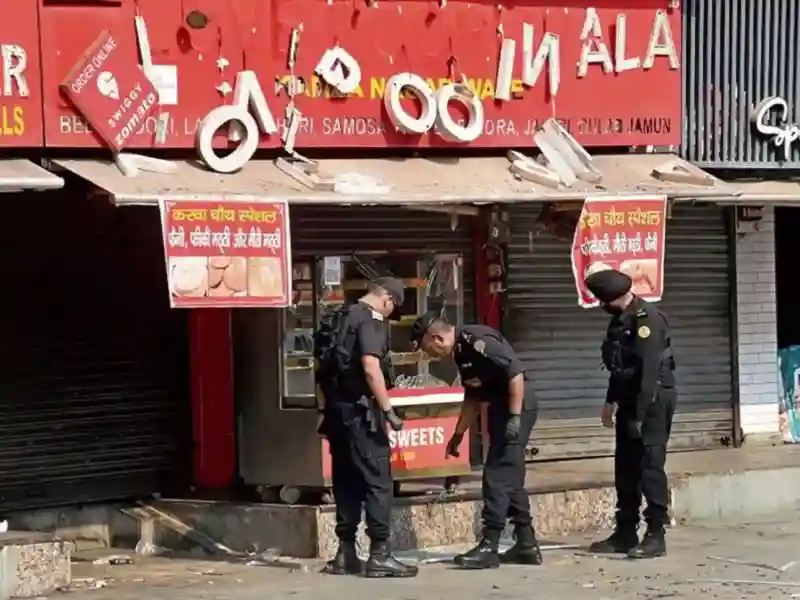 Nsg Personnel At The Site Of The Blast On Sunday.