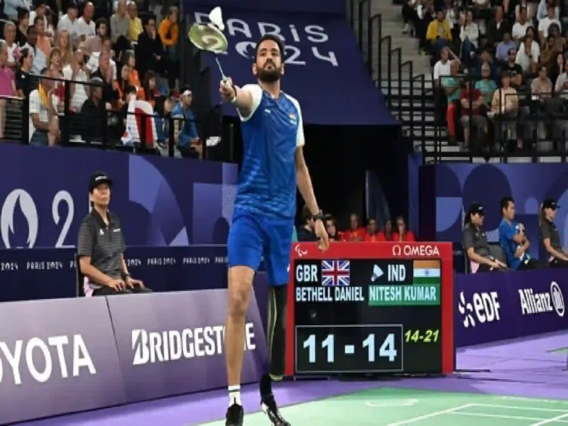 Para Shuttler Nitesh Kumar In Action