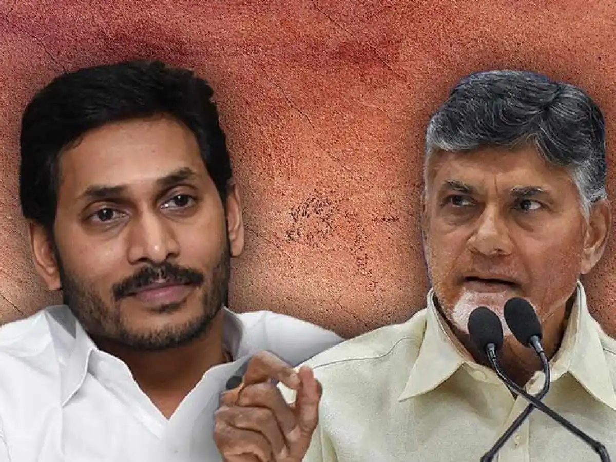 Ysrcp Head Jagan Mohan Reddy And N. Chandrababu Naidu, Chief Minister Of Andhra Pradesh