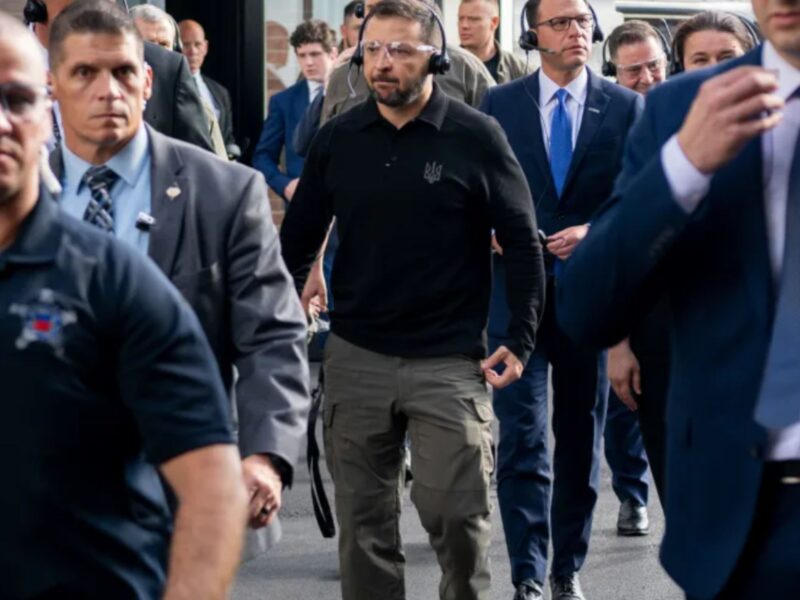 Ukrainian President Volodymyr Zelensky Tours An Ammunition Plant In Scranton, Pennsylvania On September 22, 2024