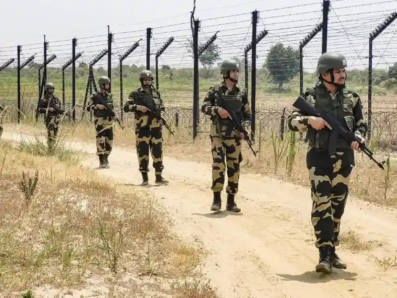 BSF soldiers saw five individuals cross border, apprehended in Jalkumba.